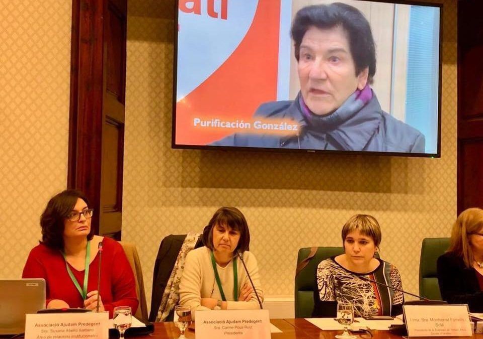 Asociación Ajudam Predegent en el Parlament